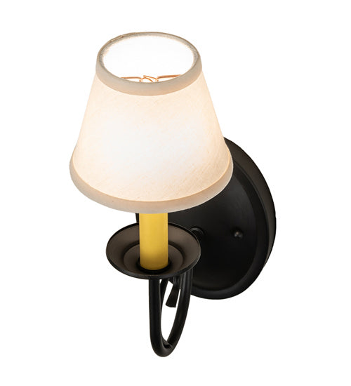 Meyda Tiffany 240912 One Light Wall Sconce, Flat Black