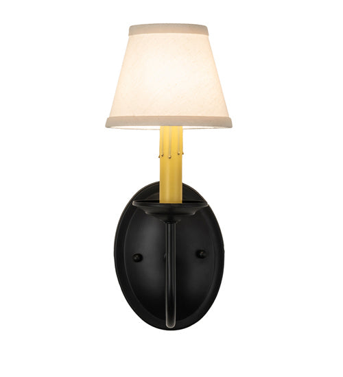 Meyda Tiffany 240912 One Light Wall Sconce, Flat Black