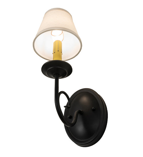 Meyda Tiffany 240912 One Light Wall Sconce, Flat Black