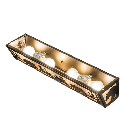 Meyda Tiffany 241273 Four Light Vanity, Light Burnished Antique Copper