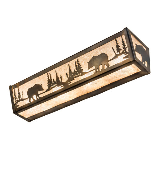 Meyda Tiffany 241273 Four Light Vanity, Light Burnished Antique Copper