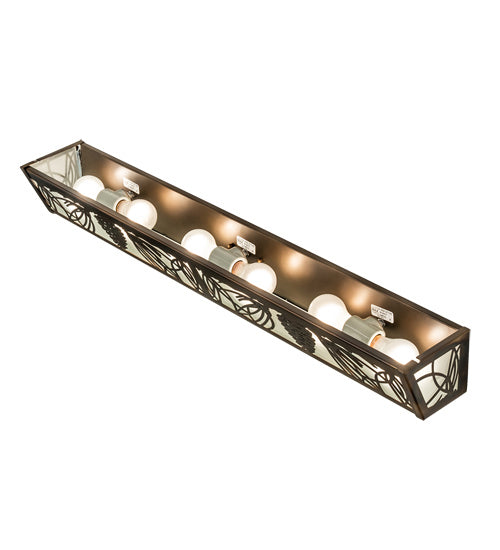 Meyda Tiffany 241417 Six Light Vanity, Light Burnished Antique Copper