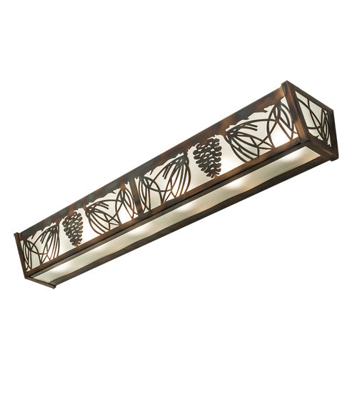 Meyda Tiffany 241417 Six Light Vanity, Light Burnished Antique Copper