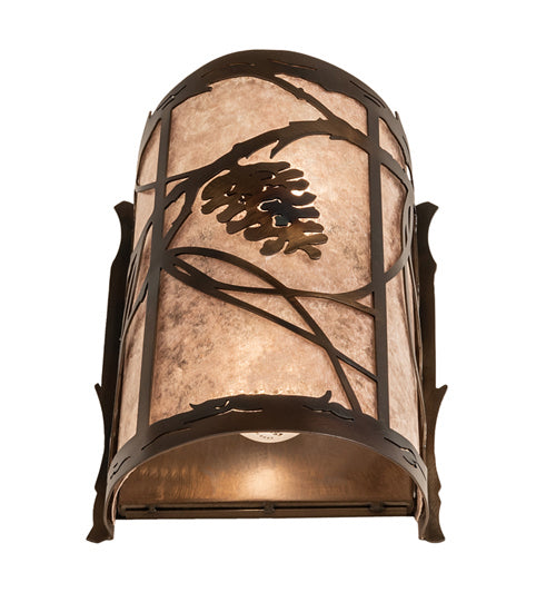 Meyda Tiffany 242033 Two Light Wall Sconce, Light Burnished Antique Copper