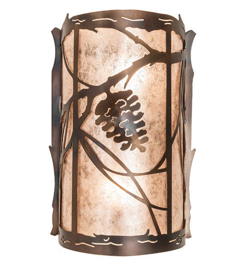 Meyda Tiffany 242033 Two Light Wall Sconce, Light Burnished Antique Copper