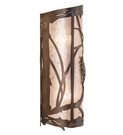 Meyda Tiffany 242033 Two Light Wall Sconce, Light Burnished Antique Copper