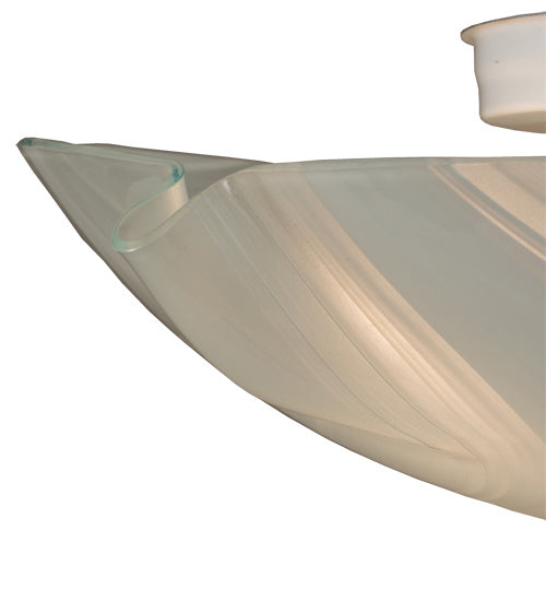 Meyda Tiffany 242095 Three Light Flush Mount, Brushed Nickel