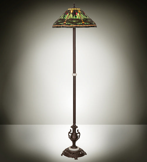 Meyda Tiffany 242832 One Light Floor Lamp, Mahogany Bronze