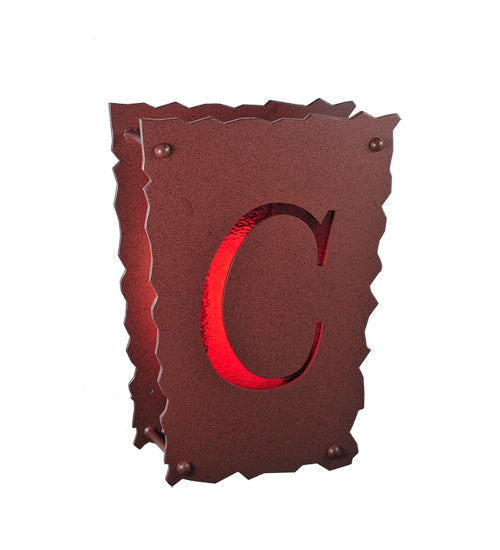 Meyda Tiffany 242971 One Light Wall Sconce, Rust