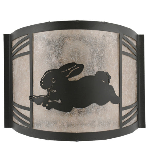 Meyda Tiffany 243216 One Light Wall Sconce, Textured Black