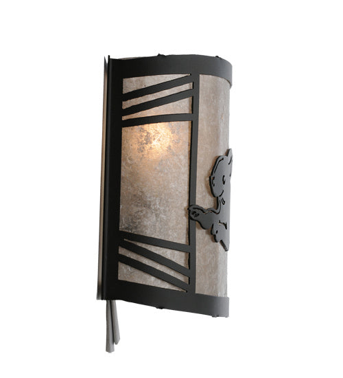 Meyda Tiffany 243216 One Light Wall Sconce, Textured Black
