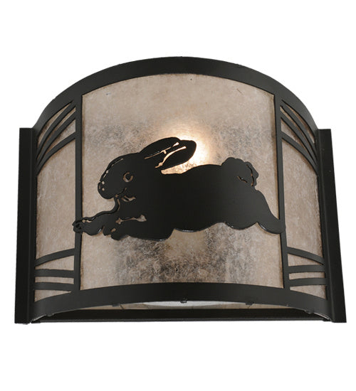 Meyda Tiffany 243216 One Light Wall Sconce, Textured Black