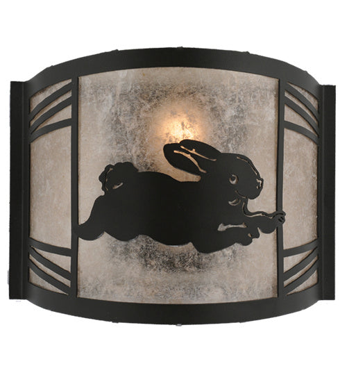 Meyda Tiffany 243260 One Light Wall Sconce, Textured Black