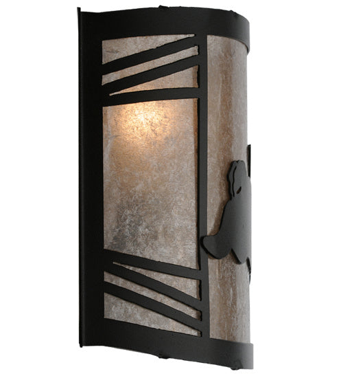 Meyda Tiffany 243260 One Light Wall Sconce, Textured Black