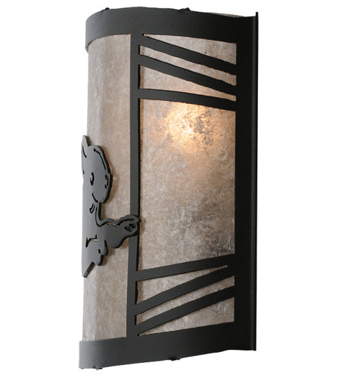 Meyda Tiffany 243260 One Light Wall Sconce, Textured Black