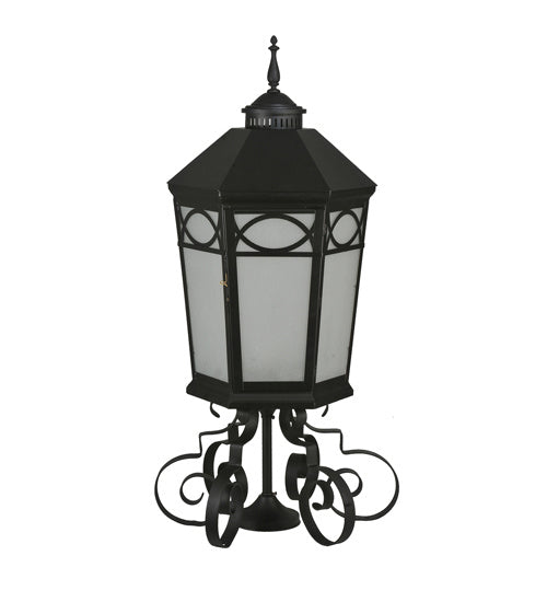 Meyda Tiffany 243501 One Light Post Mount, Black