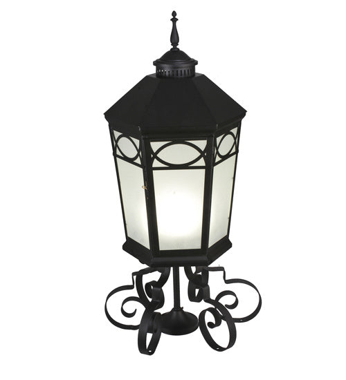 Meyda Tiffany 243501 One Light Post Mount, Black