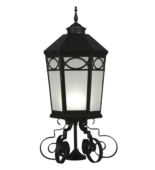 Meyda Tiffany 243501 One Light Post Mount, Black