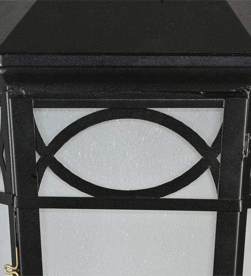 Meyda Tiffany 243501 One Light Post Mount, Black