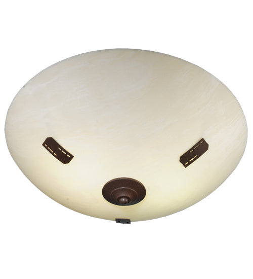 Meyda Tiffany 243555 Two Light Semi-Flushmount, Cafe Noir