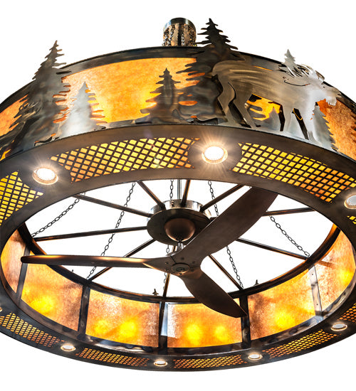 Meyda Tiffany 243674 40 Light Chandel-Air, Dark Burnished Antique Copper