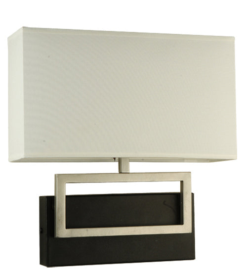 Meyda Tiffany 243797 One Light Wall Sconce, Brushed Stainless Steel