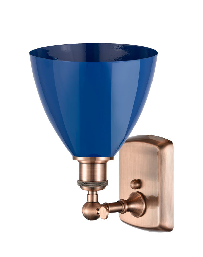 Innovations 516-1W-AC-MBD-75-BL One Light Wall Sconce, Antique Copper