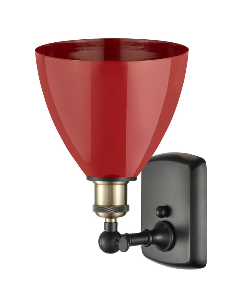 Innovations 516-1W-BAB-MBD-75-RD One Light Wall Sconce, Black Antique Brass