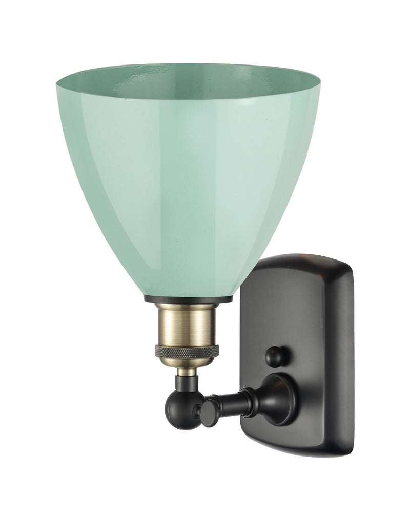 Innovations 516-1W-BAB-MBD-75-SF One Light Wall Sconce, Black Antique Brass