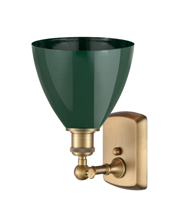 Innovations 516-1W-BB-MBD-75-GR One Light Wall Sconce, Brushed Brass