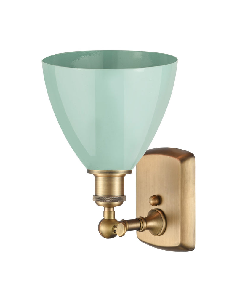 Innovations 516-1W-BB-MBD-75-SF One Light Wall Sconce, Brushed Brass