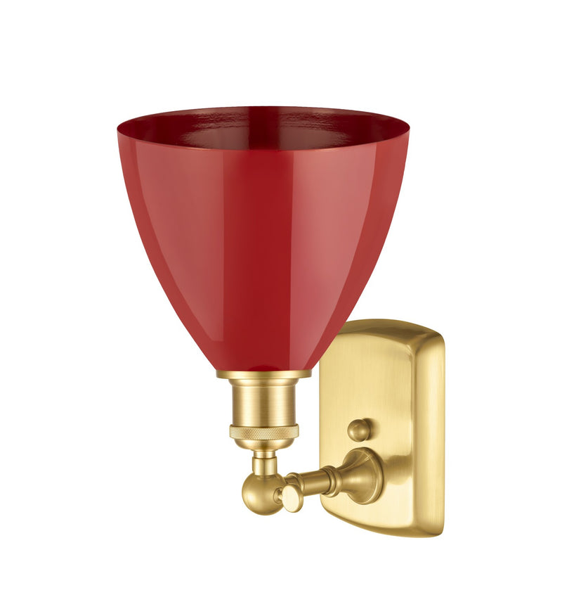Innovations 516-1W-SG-MBD-75-RD One Light Wall Sconce, Satin Gold