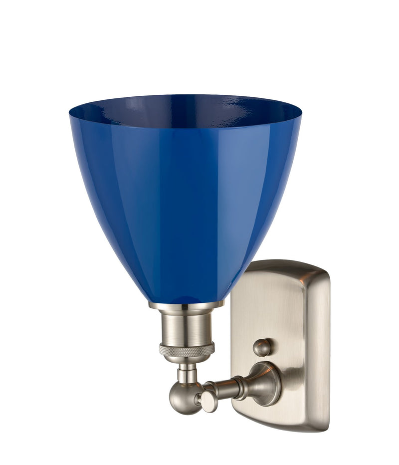 Innovations 516-1W-SN-MBD-75-BL One Light Wall Sconce, Brushed Satin Nickel