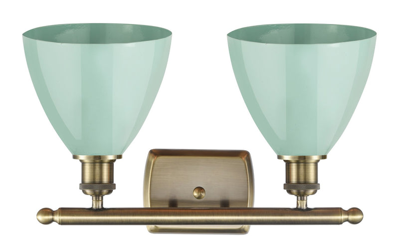 Innovations 516-2W-AB-MBD-75-SF Two Light Bath Vanity, Antique Brass