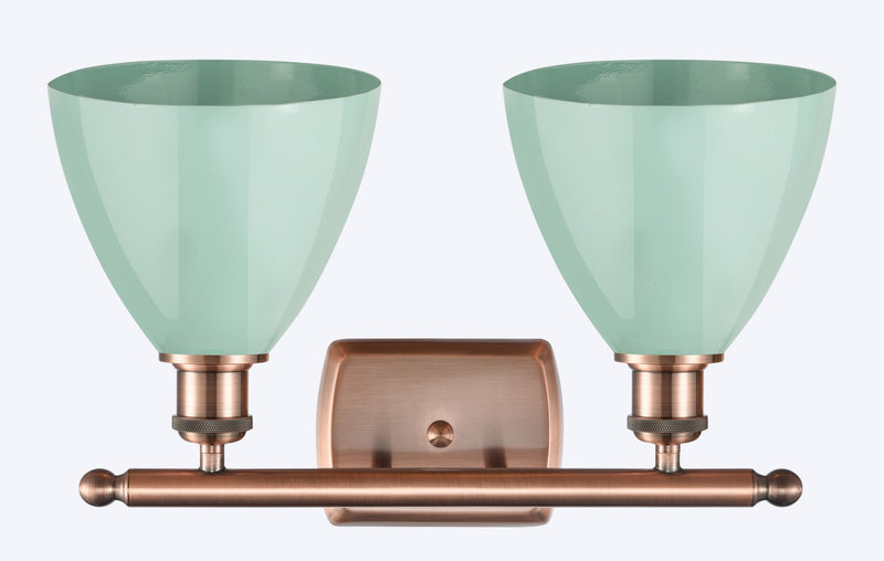 Innovations 516-2W-AC-MBD-75-SF Two Light Bath Vanity, Antique Copper