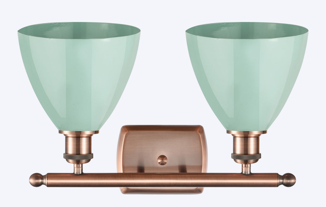 Innovations 516-2W-AC-MBD-75-SF Two Light Bath Vanity, Antique Copper