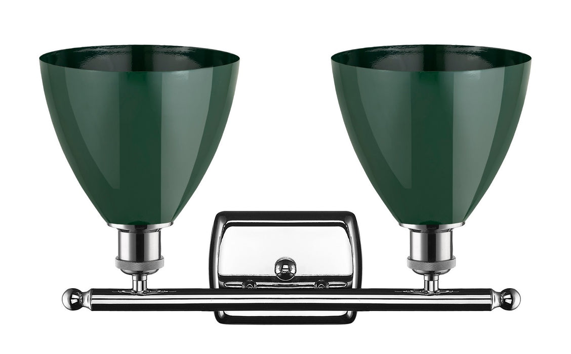 Innovations 516-2W-PC-MBD-75-GR Two Light Bath Vanity, Polished Chrome