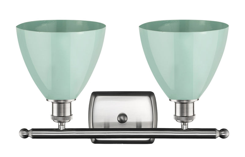 Innovations 516-2W-SN-MBD-75-SF Two Light Bath Vanity, Brushed Satin Nickel