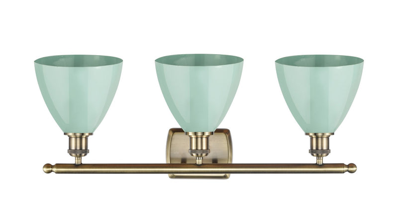 Innovations 516-3W-AB-MBD-75-SF Three Light Bath Vanity, Antique Brass