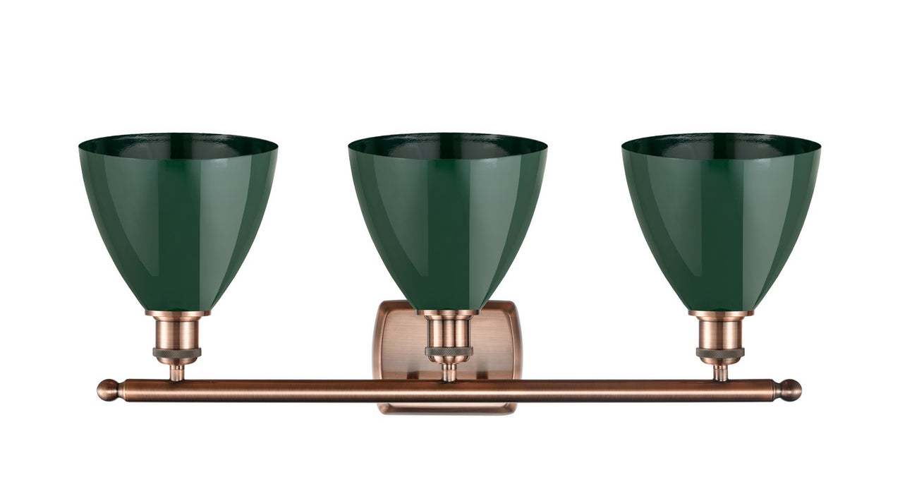 Innovations 516-3W-AC-MBD-75-GR Three Light Bath Vanity, Antique Copper