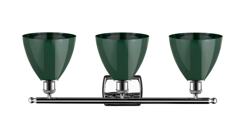 Innovations 516-3W-PC-MBD-75-GR Three Light Bath Vanity, Polished Chrome