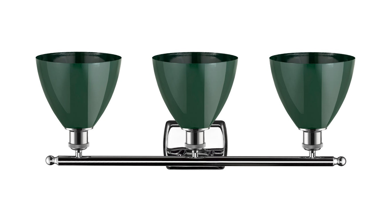 Innovations 516-3W-PC-MBD-75-GR Three Light Bath Vanity, Polished Chrome