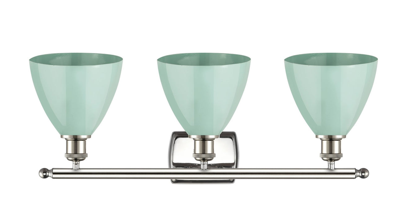 Innovations 516-3W-PN-MBD-75-SF Three Light Bath Vanity, Polished Nickel