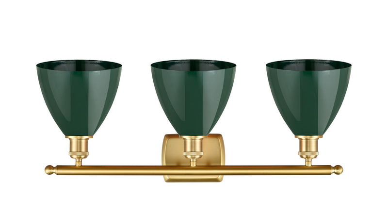 Innovations 516-3W-SG-MBD-75-GR Three Light Bath Vanity, Satin Gold