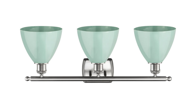 Innovations 516-3W-SN-MBD-75-SF Three Light Bath Vanity, Brushed Satin Nickel