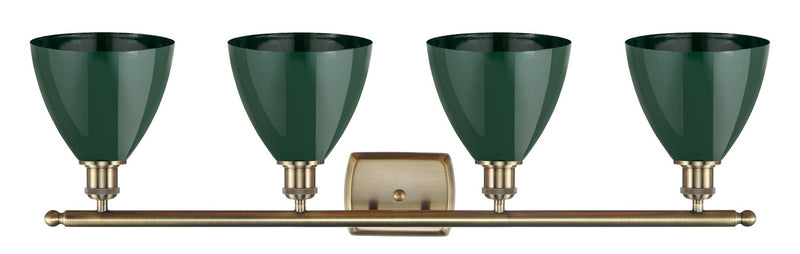 Innovations 516-4W-AB-MBD-75-GR Four Light Bath Vanity, Antique Brass