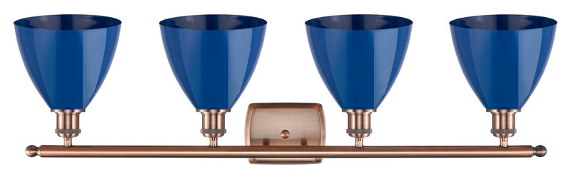 Innovations 516-4W-AC-MBD-75-BL Four Light Bath Vanity, Antique Copper