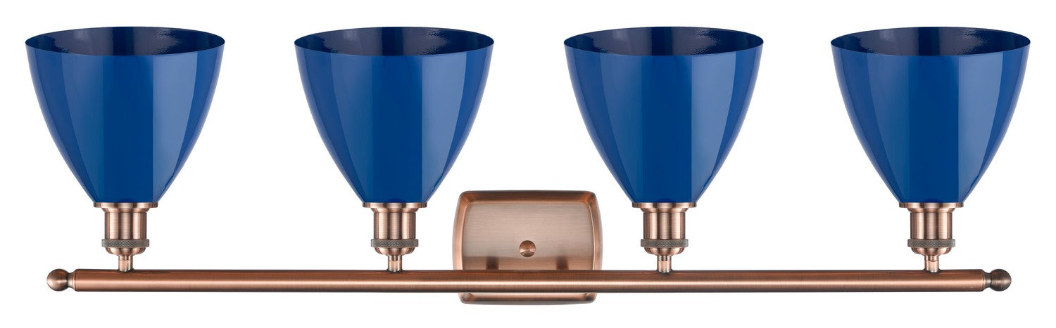 Innovations 516-4W-AC-MBD-75-BL Four Light Bath Vanity, Antique Copper
