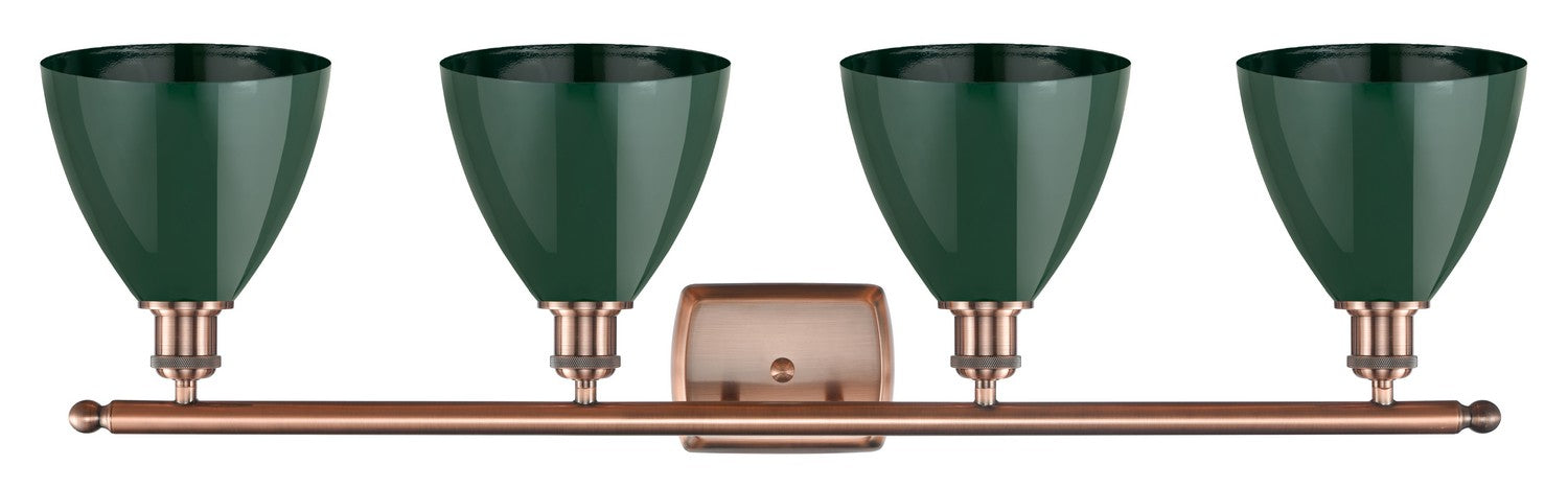 Innovations 516-4W-AC-MBD-75-GR Four Light Bath Vanity, Antique Copper
