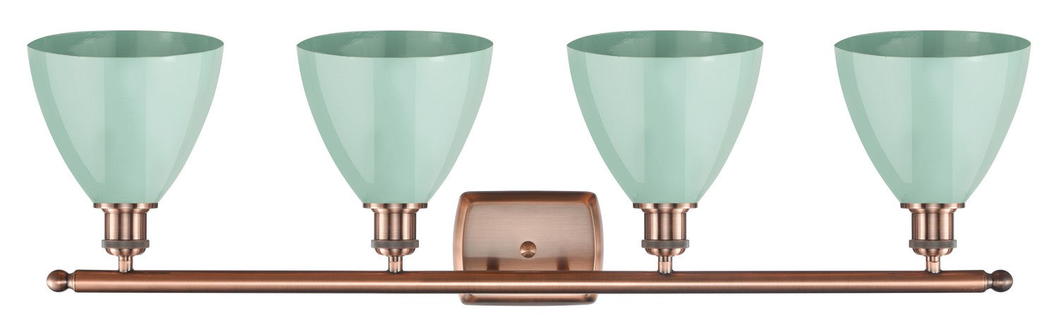 Innovations 516-4W-AC-MBD-75-SF Four Light Bath Vanity, Antique Copper